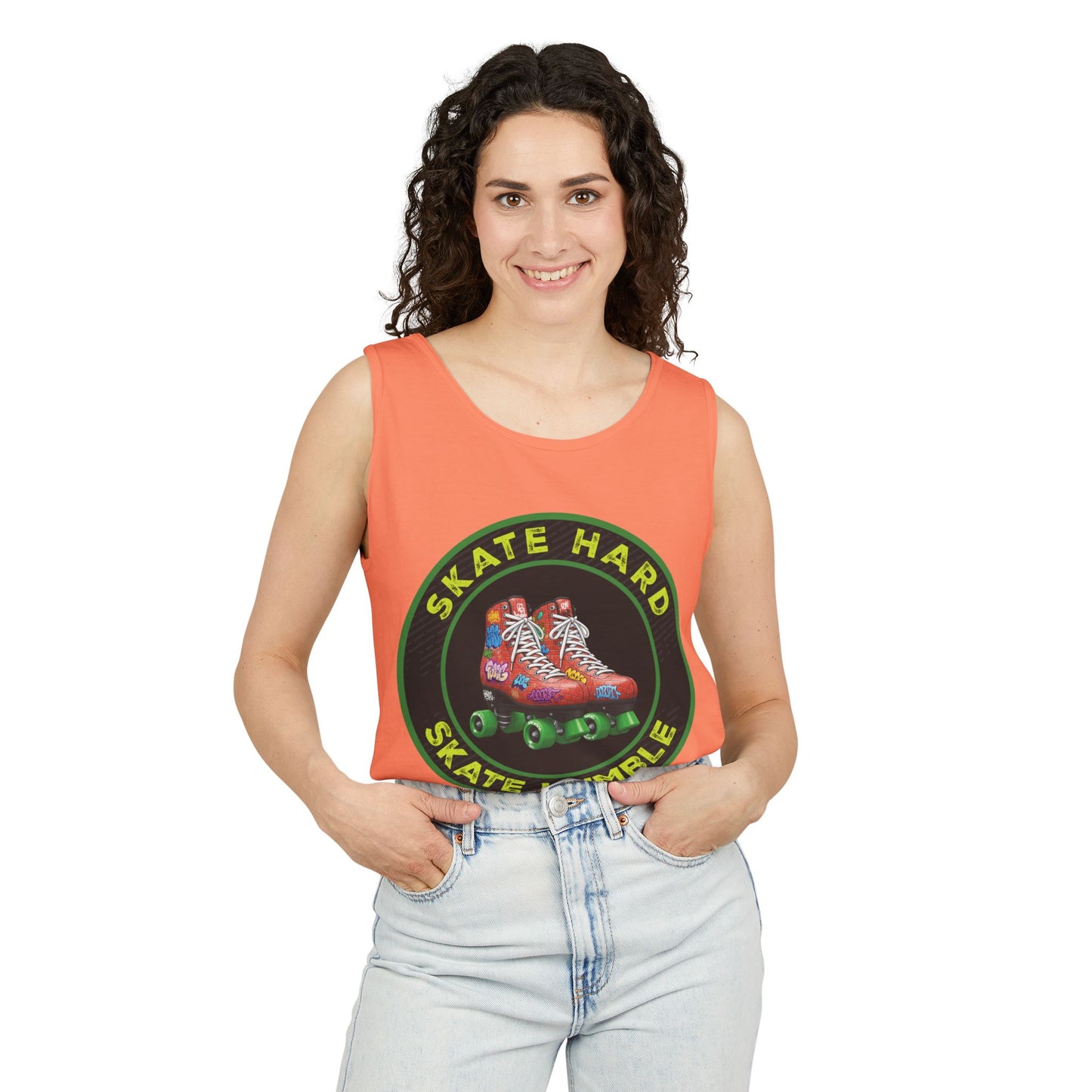 Unisex, Skate Hard, Skate Humble, Tank Top