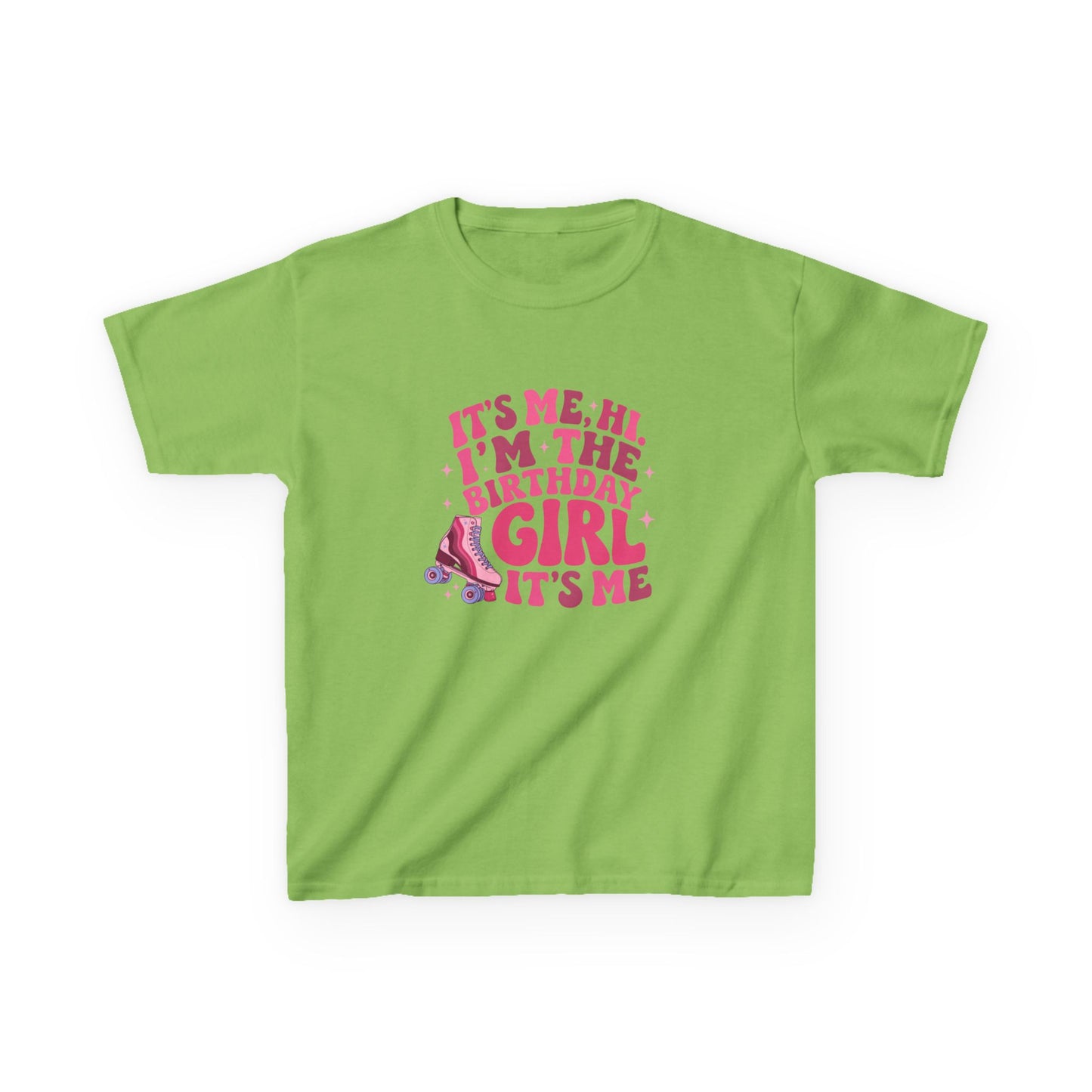 Girl's Birthday Roller Skating T-Shirt "Its Me, Hi I’m the Birthday Girl" Tee for Kids