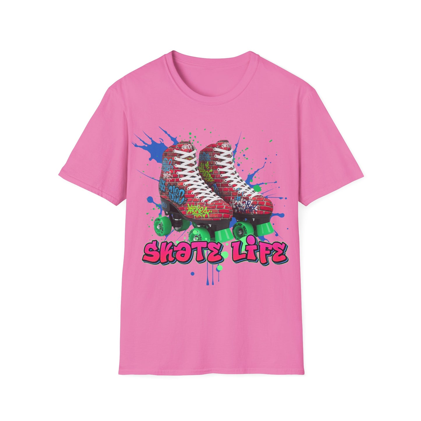 Adult "Skate Life" Paint Splattered Skates T-Shirt - Skateworld - Tampa, FL