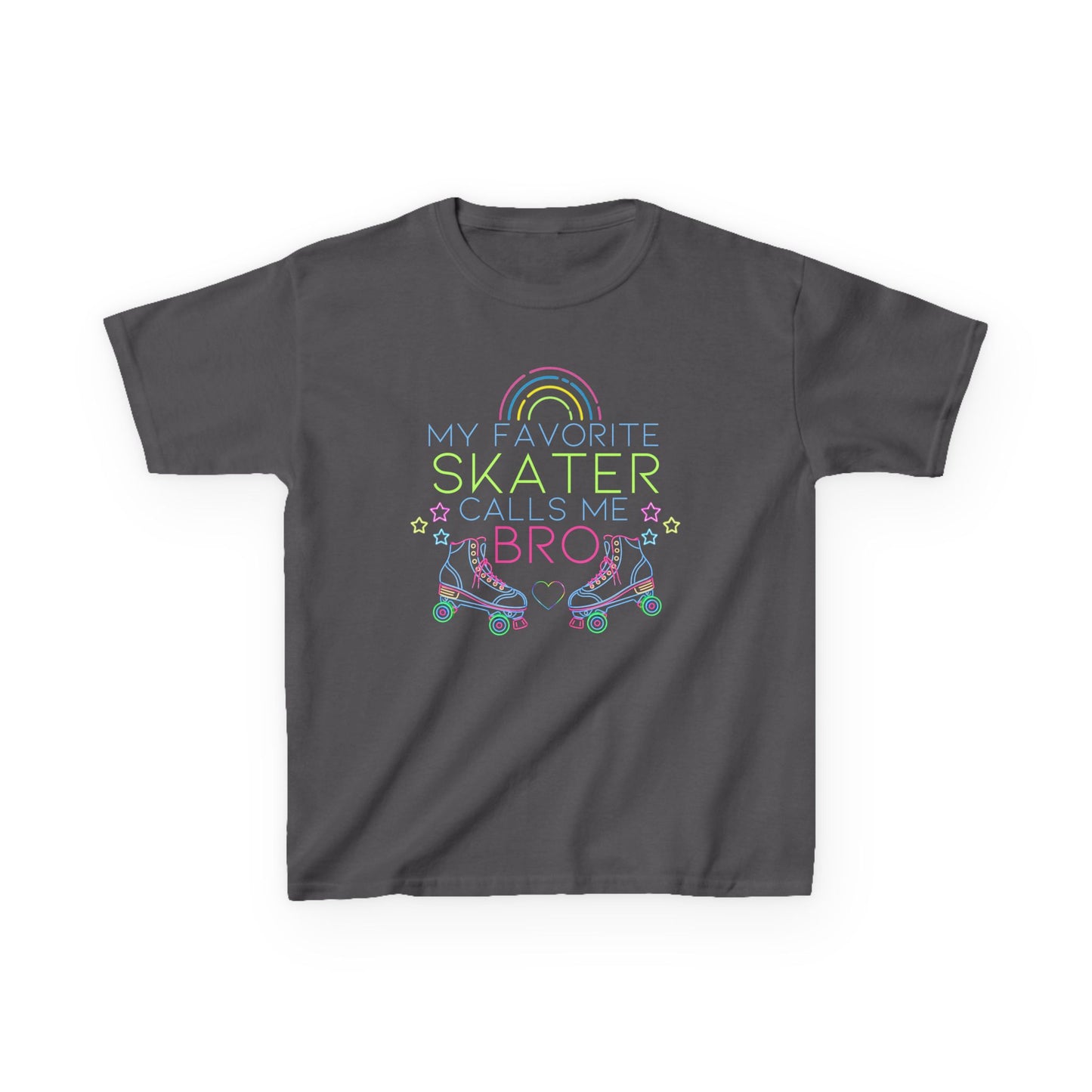 Boy's Roller Skating T-Shirt - My Favorite Skater Calls Me Bro - Birthday Party Shirt for Skaters