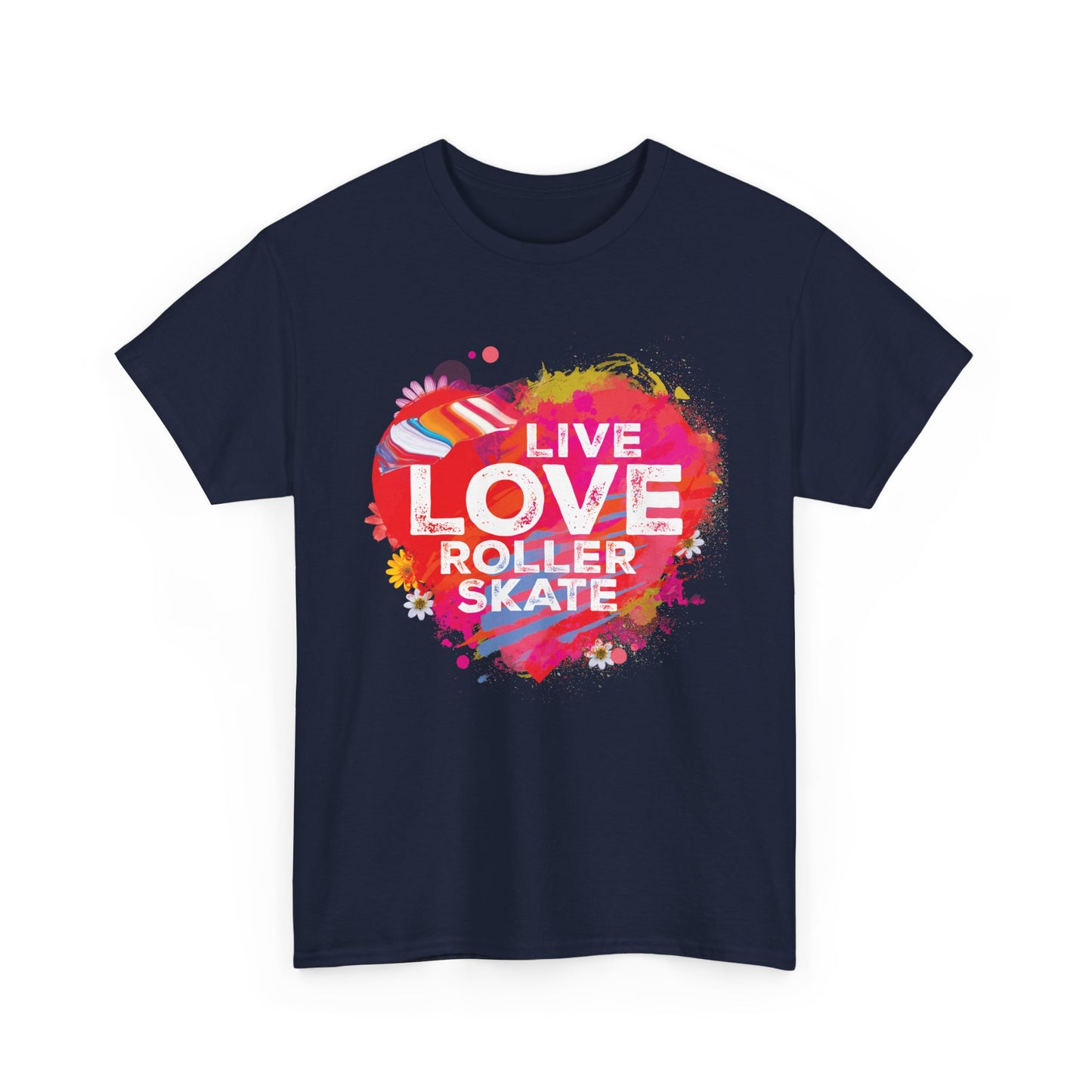 Women's "Live Love Roller Skate" T-Shirt for Skating Lovers