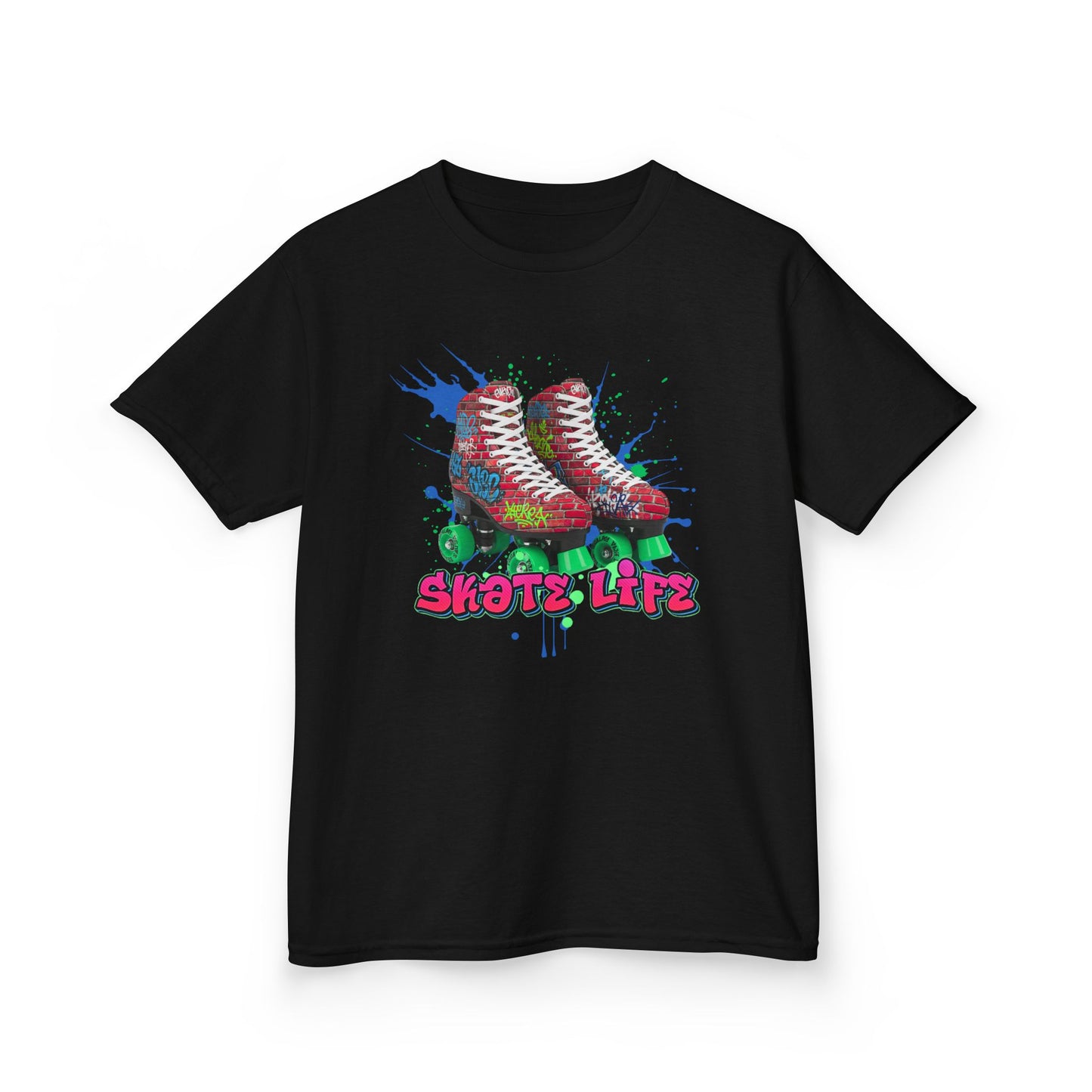 Kid's Roller Skating T-Shirt - Skate Life - Graphic Tee for Boys and Girls